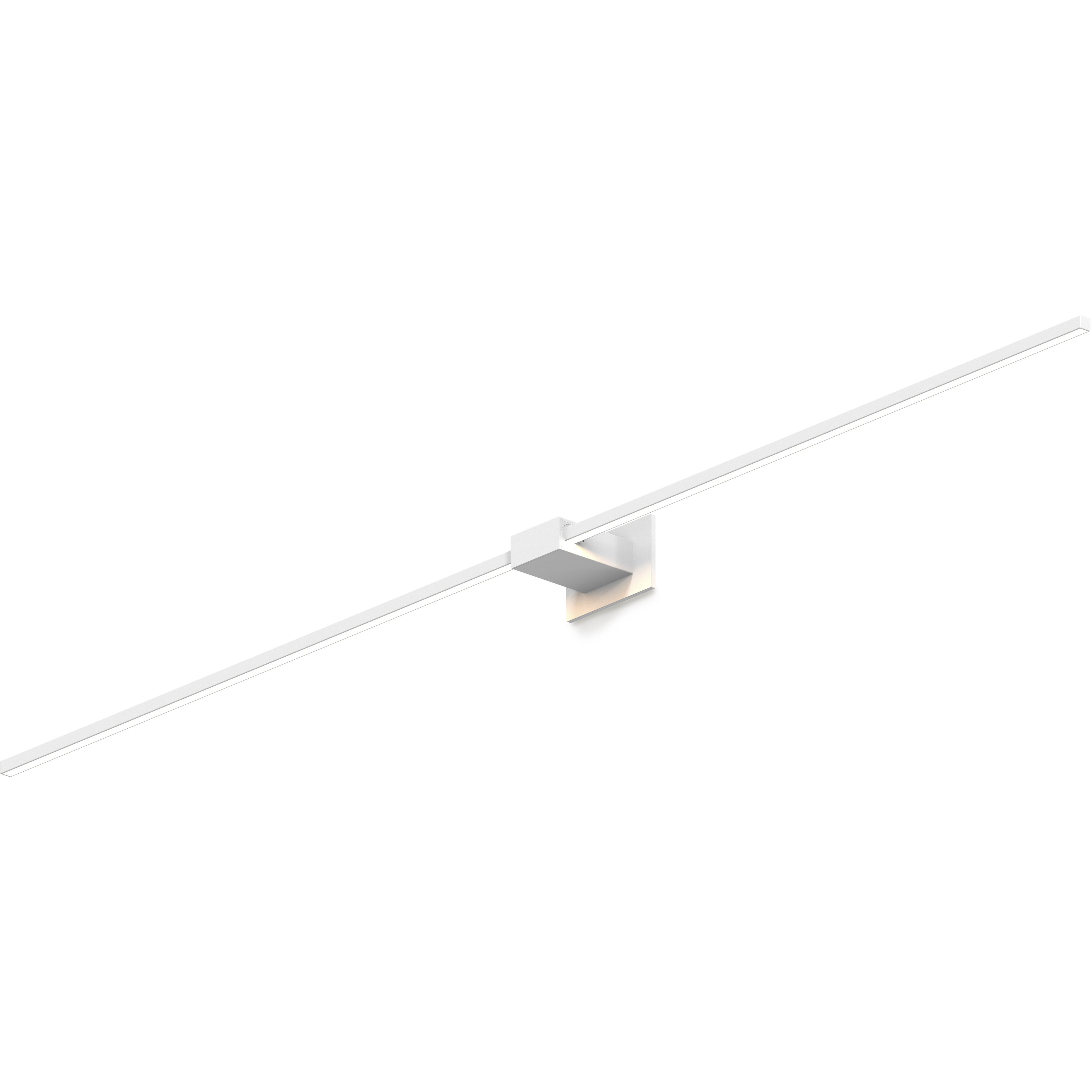 Z-Bar LED 4 inch Matte white Wall Sconce Wall Light, Center Mount